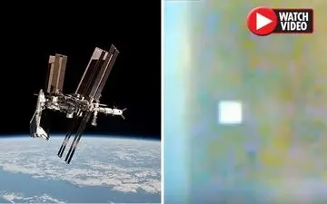 رویت یوفوی مشکوک در پخش زنده ناسا! +فیلم 