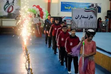 افتتاحیه رقابت‌های رشته ژیمناستیک - ترامپولین نخستین المپیاد استعدادهای ورزشی برتر کشور در  کرمانشاه 