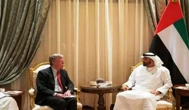 دیدار جان بولتون با ولیعهد امارات در ابوظبی