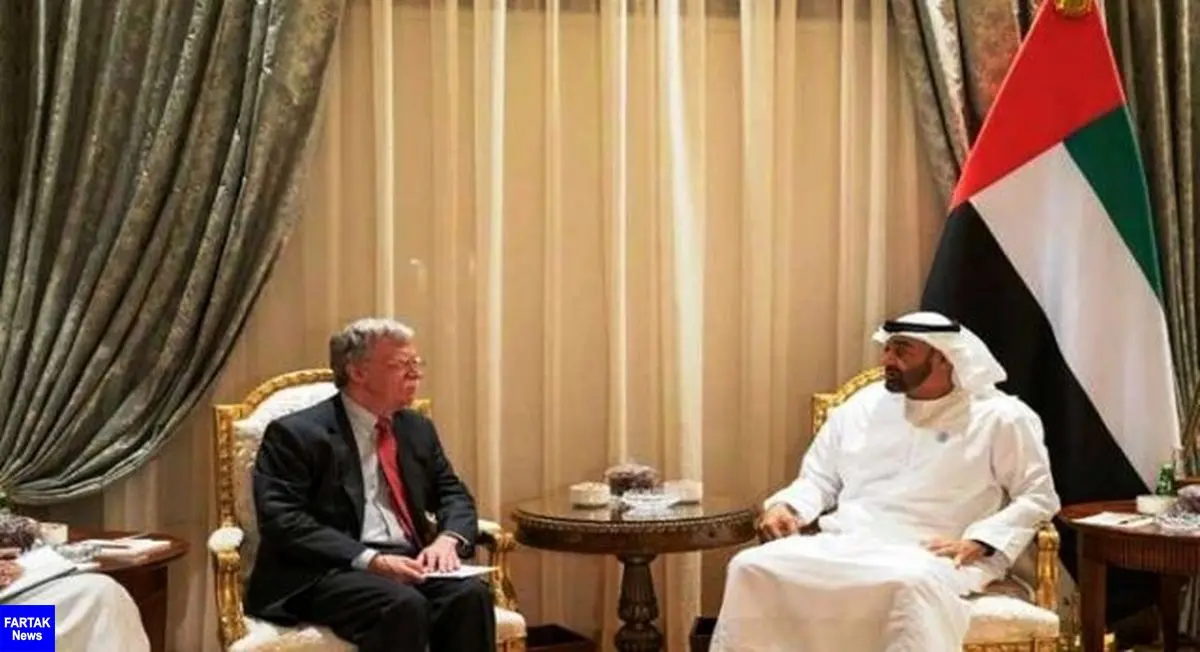 دیدار جان بولتون با ولیعهد امارات در ابوظبی