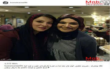 سلفی حمیرا ریاضی به همراه الهام پاوه نژاد در نمایش کافه پولشری (عکس)