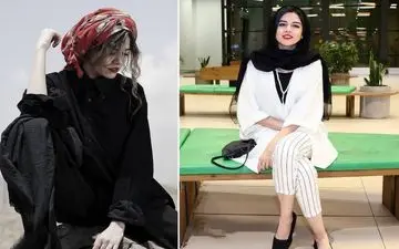 میکاپ جدید و جذاب ماهور الوند در کنار میز آرایشش