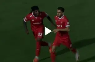گل اول پرسپولیس به فولاد توسط علیپور + ویدئو