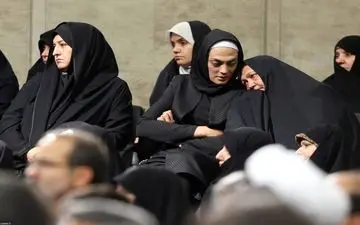 عکس/ الهه منصوریان در دیدار امروز رهبری