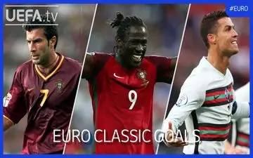 گل‌های برتر پرتغال در تاریخ رقابت های یورو + ویدئو