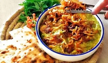 آش سنتی شیراز | طرز تهیه آش سبزی شیرازی