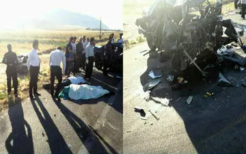  تصادف مرگبار در کرمانشاه/ عکس