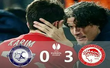 انصاری فرد بهترین بازیکن دیدار المپیاکوس و عثمانلی/عکس