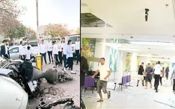 برخورد موشک ایرانی با ساختمان تجارت جهانی الماس!