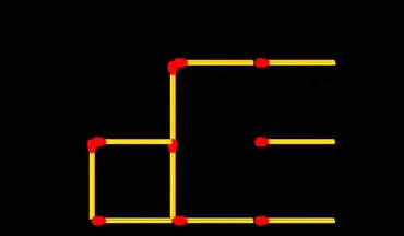 معمای چوب کبریت | فقط سه تا چوب کبریت را حرکت بده و دو مربع بساز!
