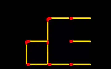 معمای چوب کبریت | فقط سه تا چوب کبریت را حرکت بده و دو مربع بساز!
