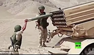 شلیک راکت‌های گراد توسط ارتش روسیه + ویدئو