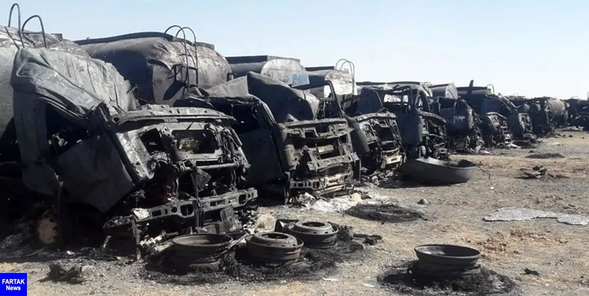 سوختن نزدیک به 100 خودروی ایرانی در آتش‌ اسلام‌قلعه