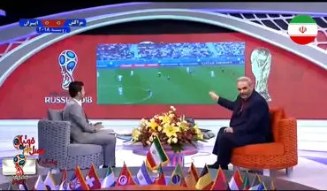 گزارش خاطره انگیز دقایق پایانی بازی ایران - مراکش از جواد خیابانی + فیلم