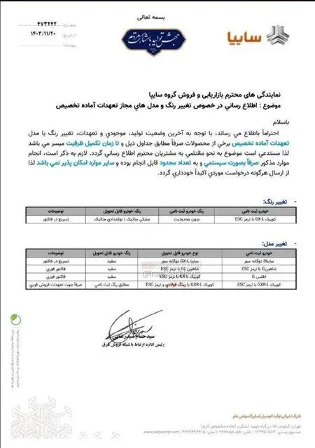 سوپرایز بزرگ سایپا برای متقاضیان خرید خودرو