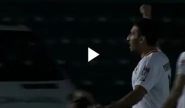 گل اول فولاد به پرسپولیس توسط سلیمانی + ویدئو