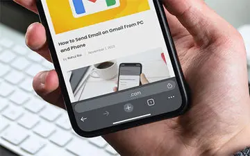 نحوه انتقال نوار آدرس کروم به پایین در آیفون
