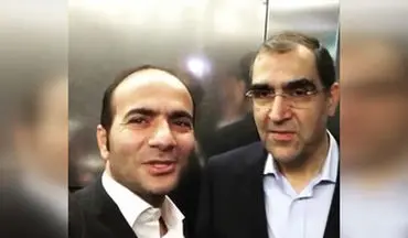 شوخی وزیر بهداشت با حسن ریوندی در آسانسور+فیلم