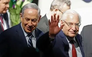 درخواست فریدمن از رژیم صهیونیستی برای تسریع در اجرای پرونده الحاق کرانه باختری
