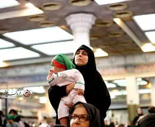  مراسم شیر خوارگان حسینی در مصلی تهران 