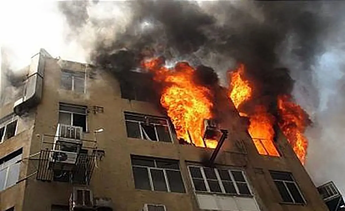 انفجار هولناک یک ساختمان در رباط کریم/ صندوق قرض الحسنه در آتش سوخت
