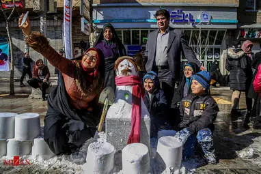 جشنواره آدم برفی - همدان + تصاویر