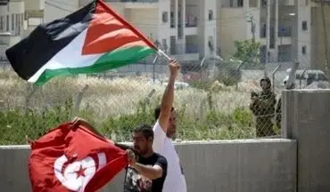 تظاهرات تونسی ها در حمایت از مقاومت مردم فلسطین
