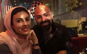 حدیثه تهرانی و همسرش در یک رستوران فوق‌العاده شیک