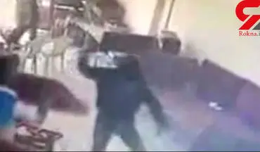 فیلم / حمله سیاهپوشان نقابدار به یک قهوه خانه در بابل+فیلم