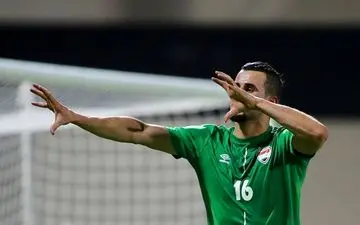 خوشحالی مهاجم عراقی به سبک دیاباته