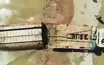 تلاش ارتش برای ساخت پل شناور در اهواز