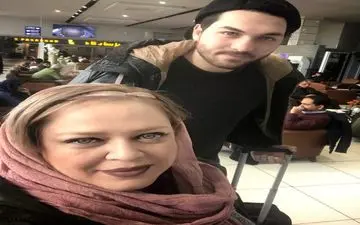 بدرقه علیرضا حقیقی به سوئد توسط بهاره رهنما! +عکس