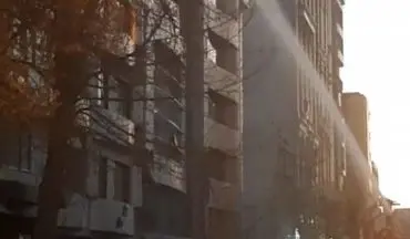 حریق در ساختمان ۶ طبقه با ۱۰ مصدوم در کرمانشاه