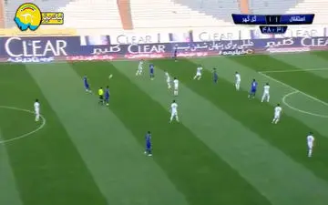 گل دوم استقلال به گل گهر + فیلم