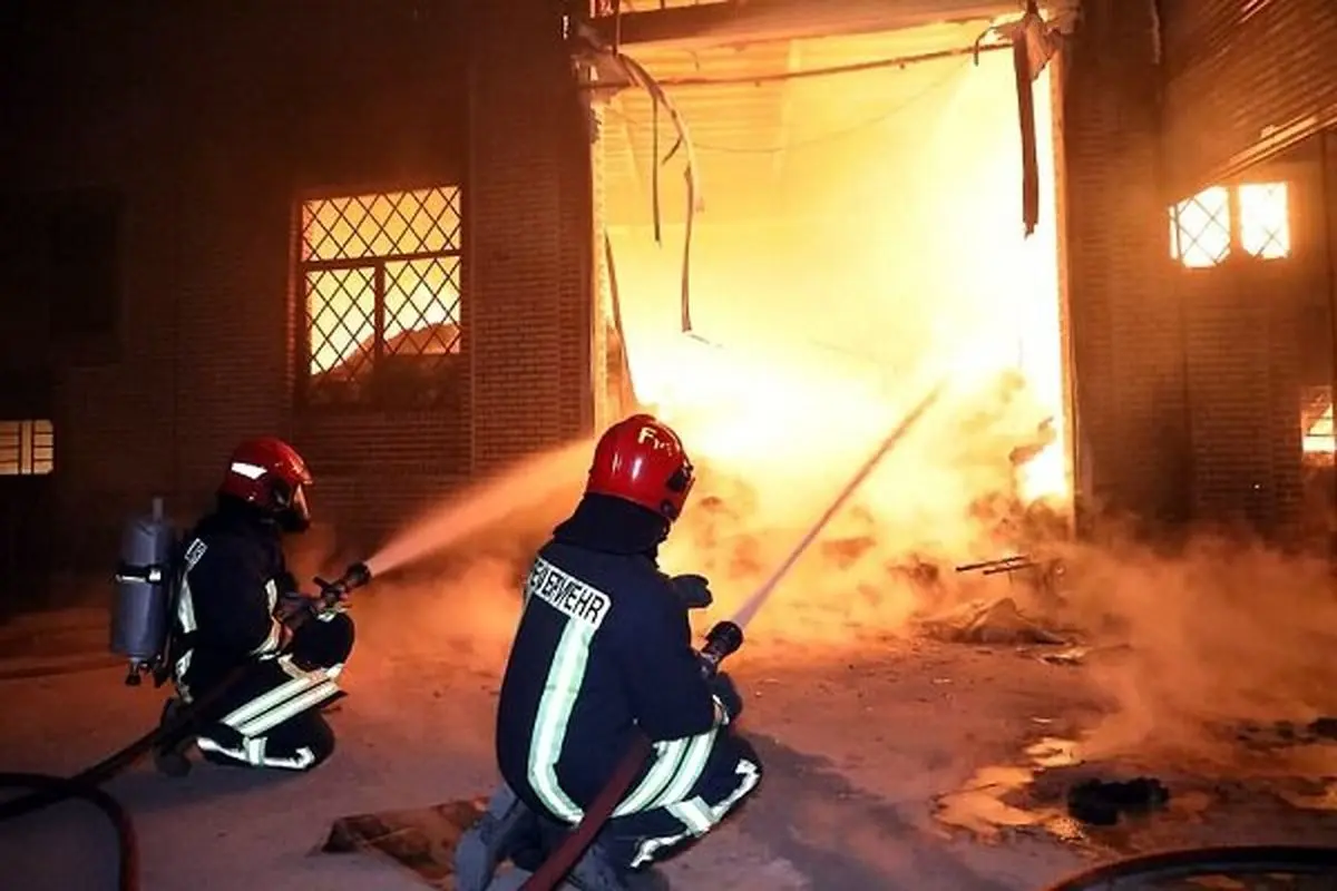 آتش سوزی بزرگ در بیمارستان امید اصفهان 