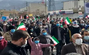 گزارش تصویری از برگزاری ۲۲بهمن درایلام