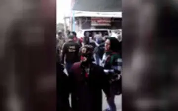 لحظه هولناک اصابت موشک اف16 ترکیه به مردم راس العین