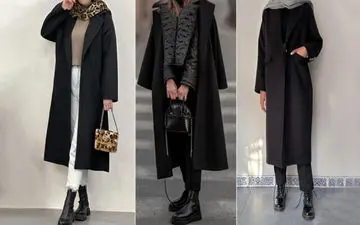 ۳۷ مدل پالتو زمستانی مشکی برای خانم‌های خوش سلیقه‌ای که می‌خواهند در زمستان بدرخشد!