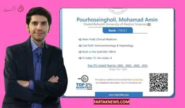  افتخار علمی برای کرمانشاه؛ نام پرفسور امین پورحسینقلی در میان دانشمندان برتر جهان