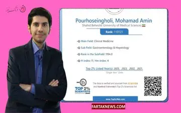  افتخار علمی برای کرمانشاه؛ نام پرفسور امین پورحسینقلی در میان دانشمندان برتر جهان