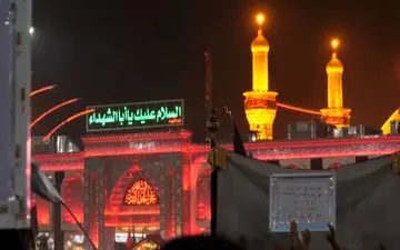 آماده شدن کربلا برای عزاداری‌های روزهای تاسوعا و عاشورا + فیلم
