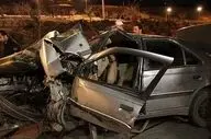 پژو ۴۰۵ واژگون شد؛ دو کشته در یک سانحه رانندگی شبانه