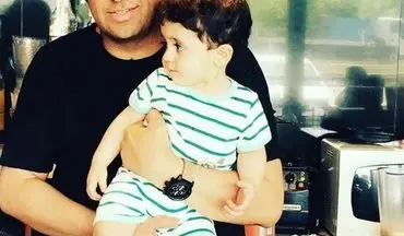 حمید عسکری به همراه پسرش (عکس)