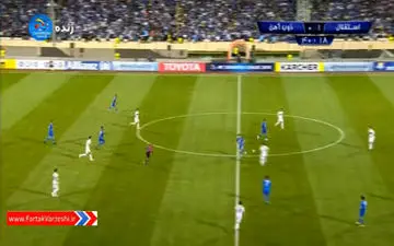 خلاصه نیمه اول دیدار استقلال تهران 2 -0 ذوب آهن اصفهان + فیلم 