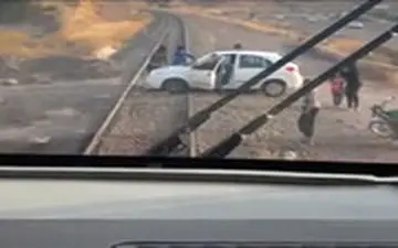  ترمز به موقع قطار برای جلوگیری از یک فاجعه