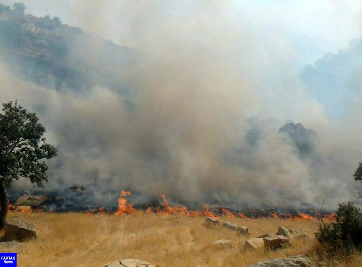 آتش سوزی این بار در ارتفاعات سرکش گیلانغرب