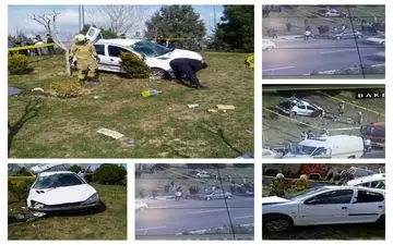 حادثه در اتوبان باکری تهران