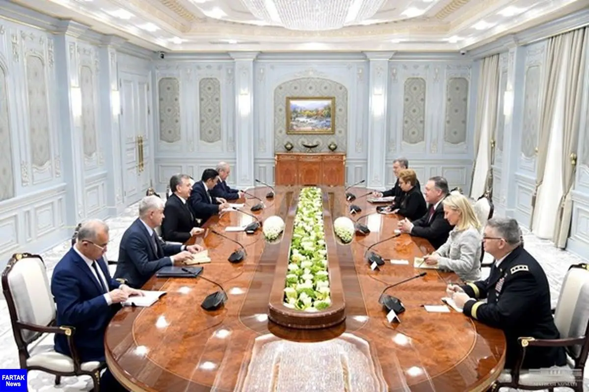 دیدار مقامات قرقیزستان و ازبکستان با وزیر امور خارجه آمریکا
