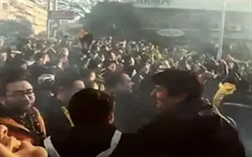  شور و هیجان هواداران قبل از بازی فنرباغچه و بشیکتاش + فیلم