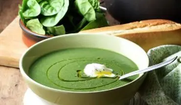 طرز تهیه سوپ اسفناج رستورانی | خوشمزه و دلچسب